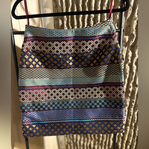 Maeve Anthropologie Audra Jacquard Geometric Skirt Size 2 NWOT - Picture 6 of 12